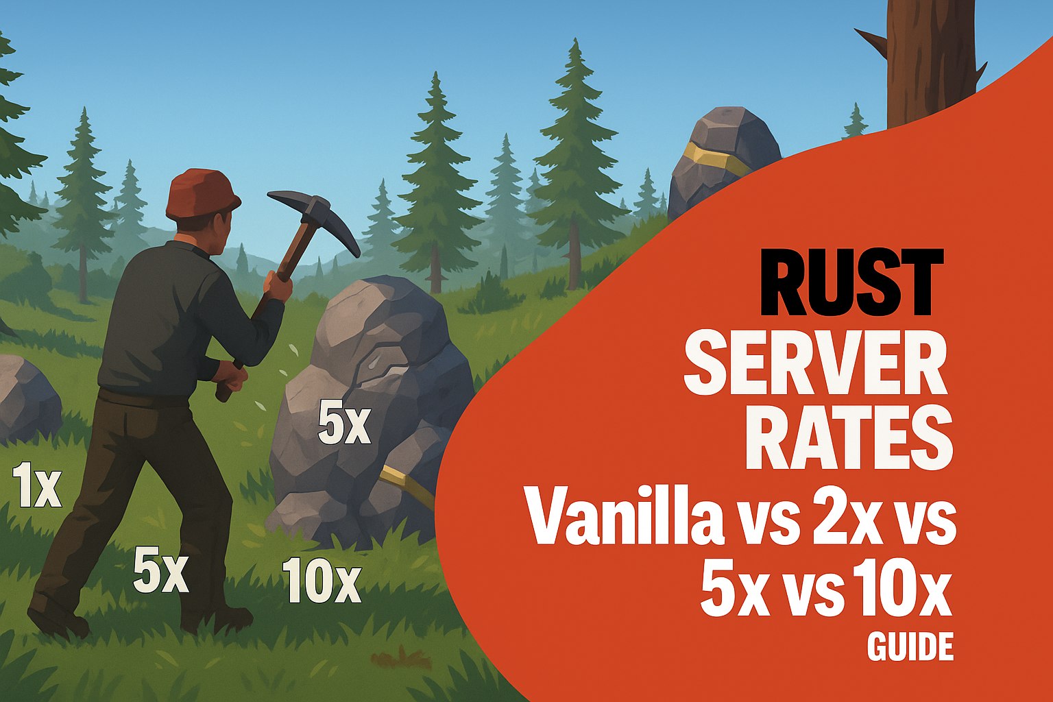 Vanilla vs 2× vs 5× vs 10×: Choosing the Right Rust Server Rate for Your Playstyle